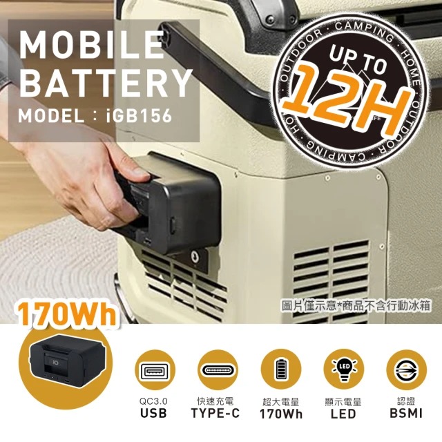 iO 多用途移動式電源iGB156(170Wh/支援Type-C)◉30E013
